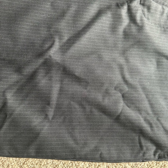 Perry Ellis Black Pinstripe Dress Pants 34x32 Straight fit - Picture 3 of 7